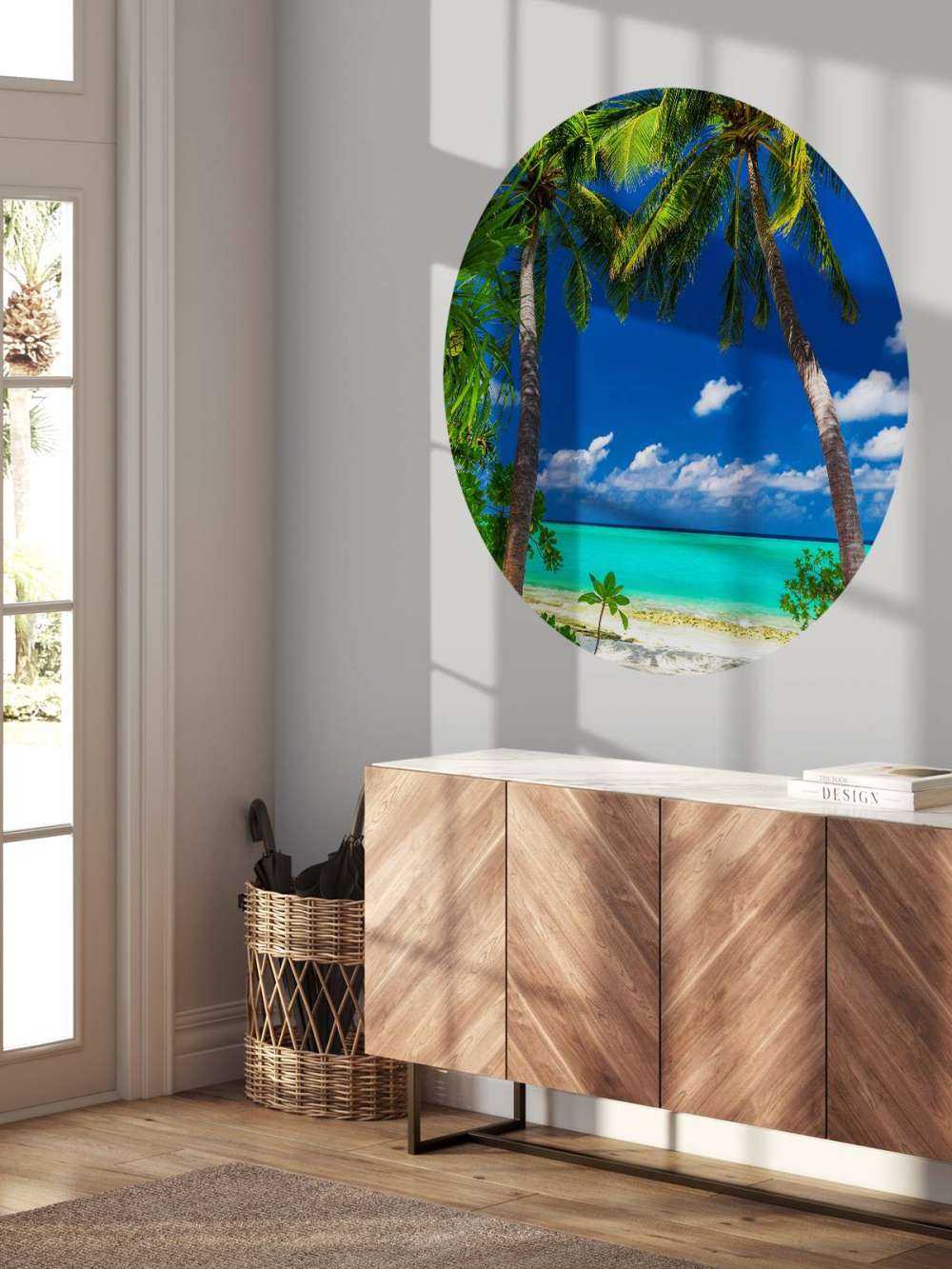 Drzewa palmowe na wyspie