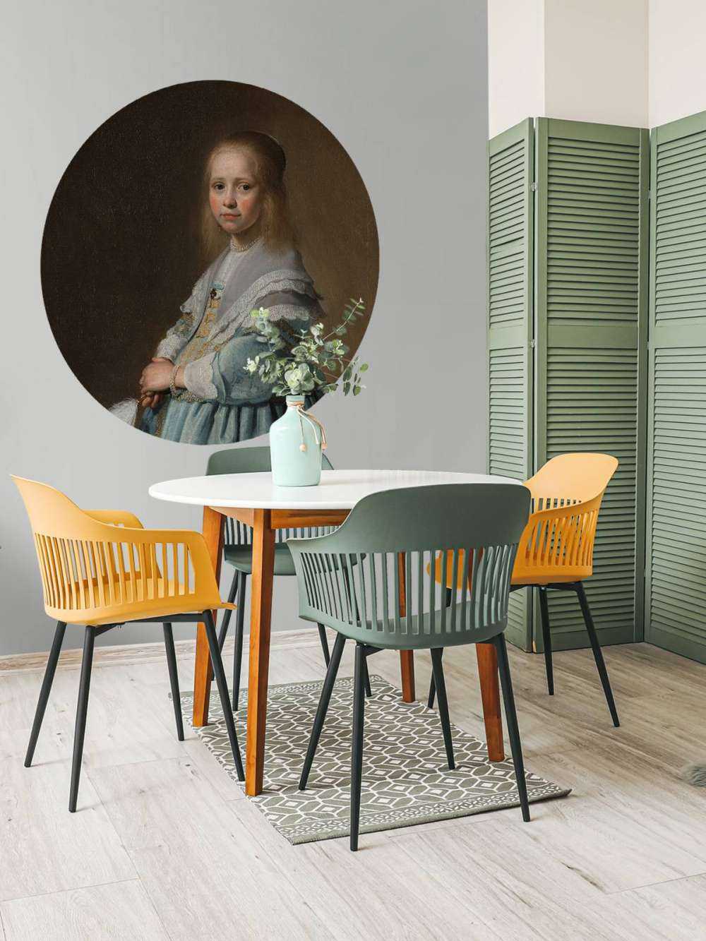 Portret dziewczyny w kolorze niebieskim