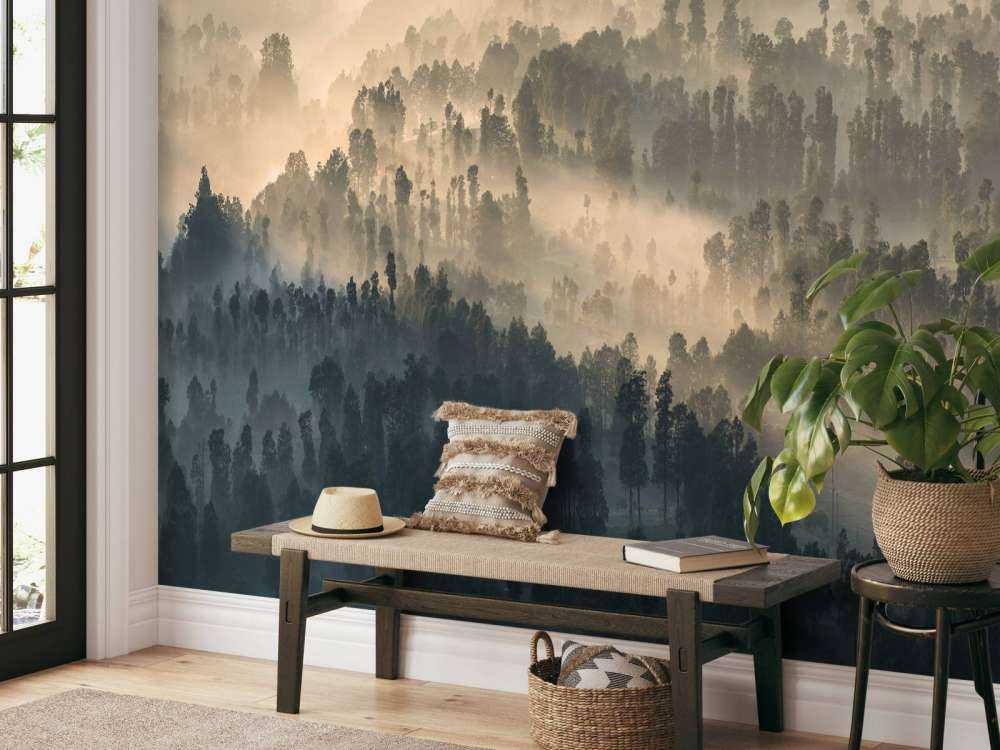 Mgliste góry w Indonezji