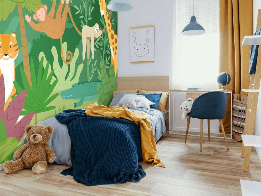 Szczęśliwe zwierzęta z dżungli