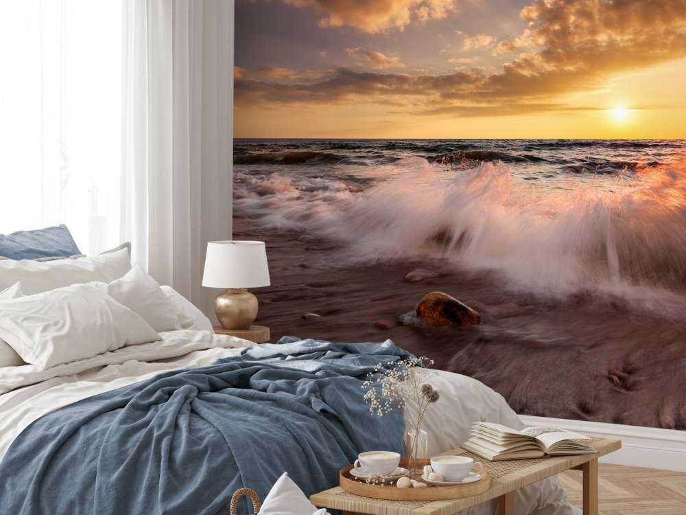 Romantyczny zachód słońca