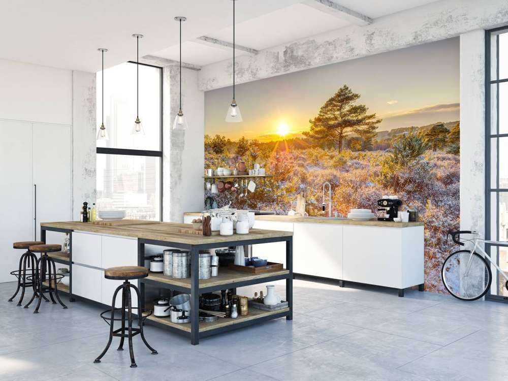 Zimowy zachód słońca