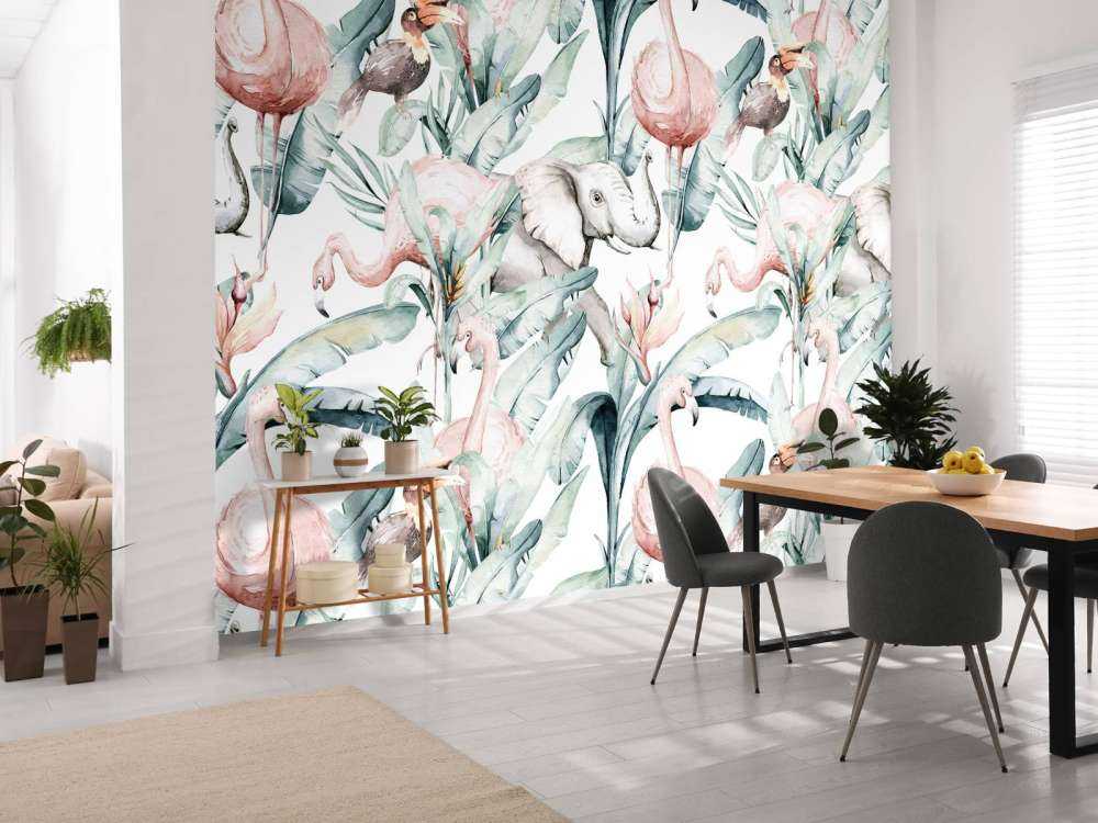 Zwierzęta między liśćmi