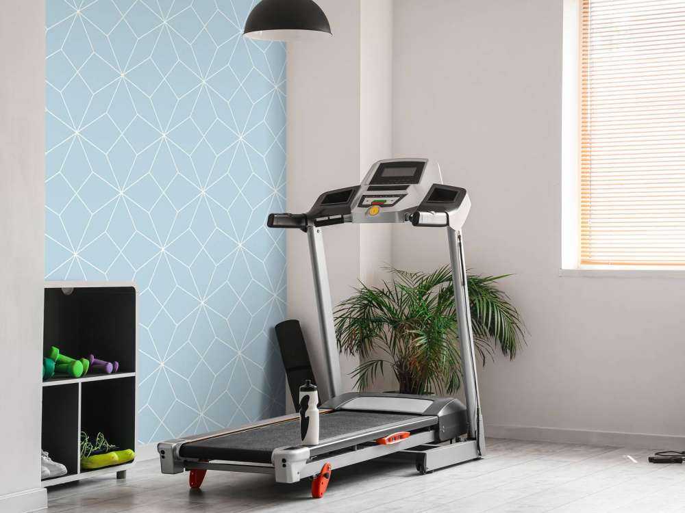 Jasnoniebieskie linie geometryczne