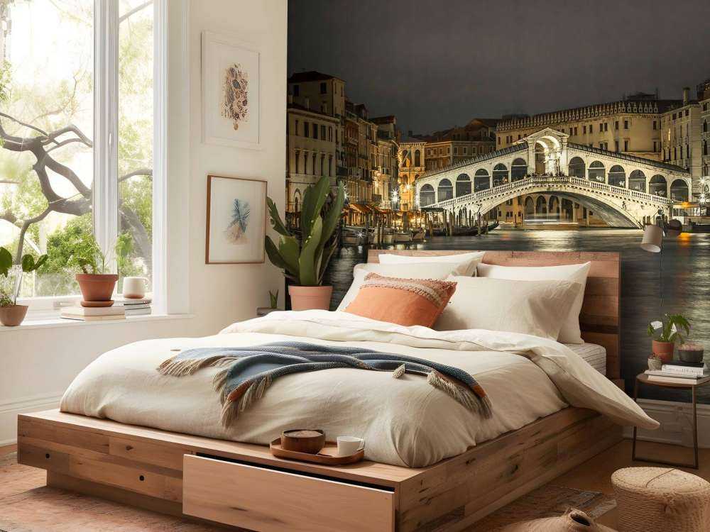 Most Rialto wieczorem