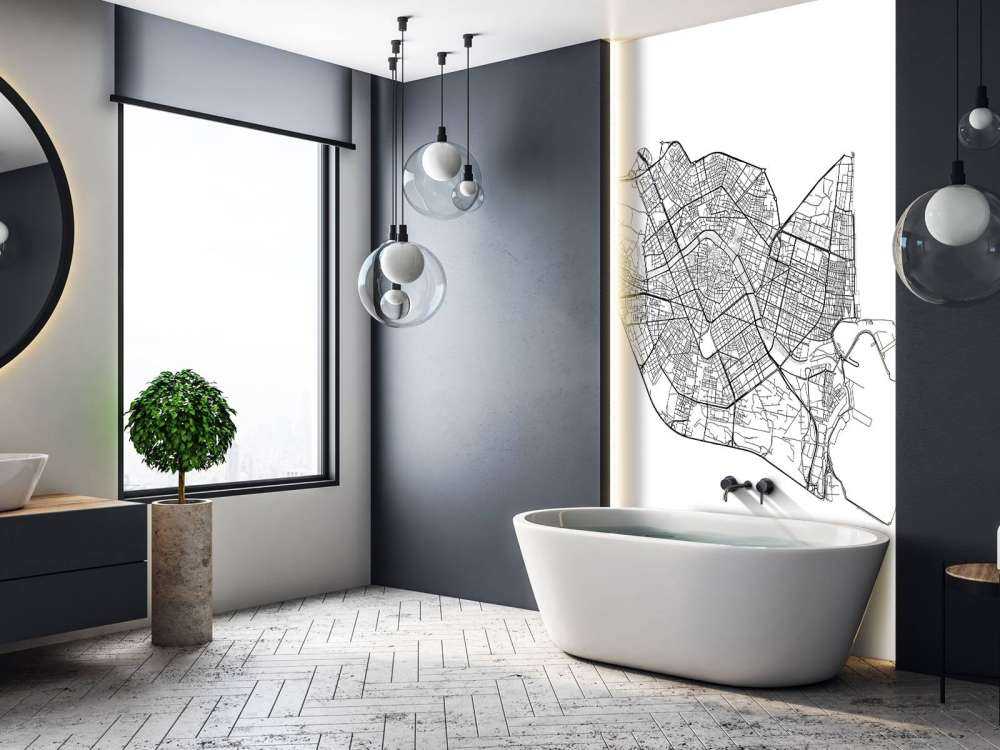 Mapa Walencji, biała