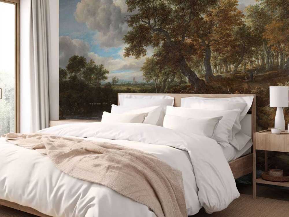 Krajobraz z wodospadem