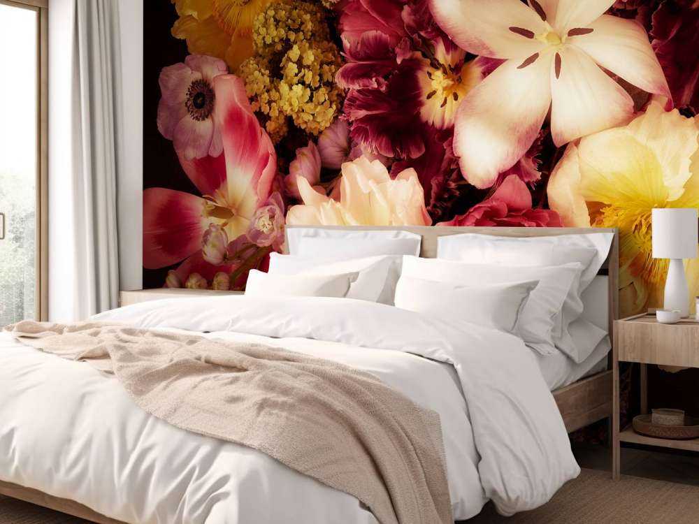 Piękny i kolorowy wianek z kwiatów