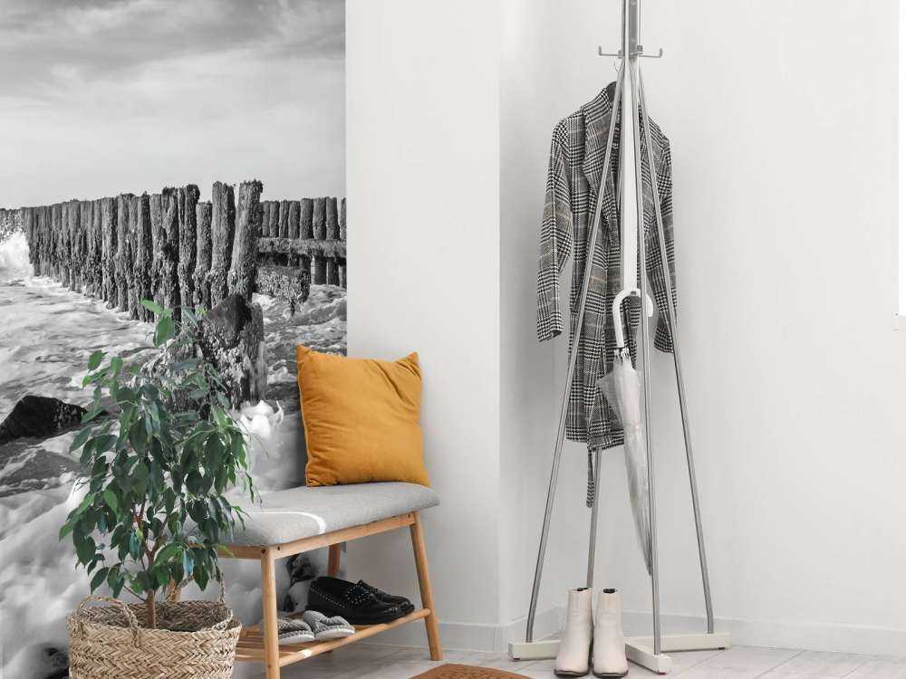 Spienione morze w czerni i bieli