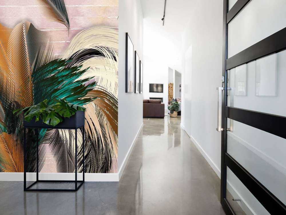 Pióra w kształcie kwiatów