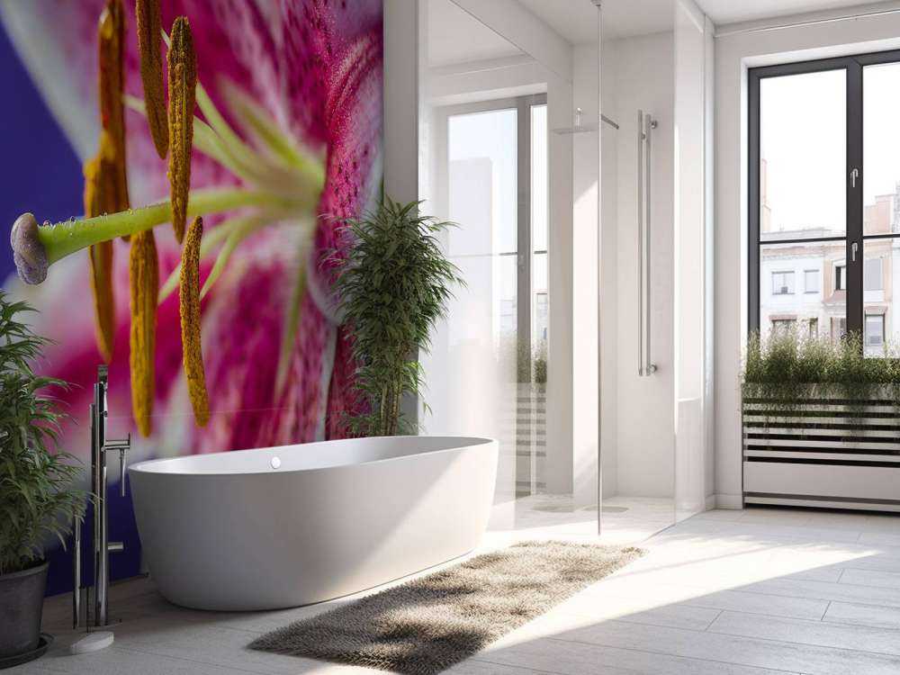 Zbliżenie na różowy kwiat