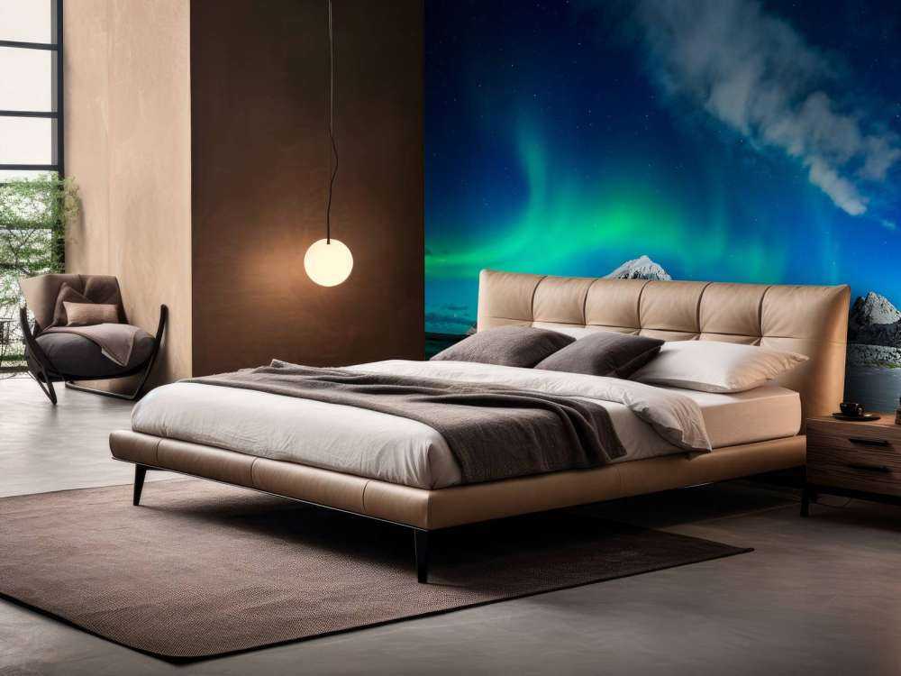 Zorze polarne nad górami