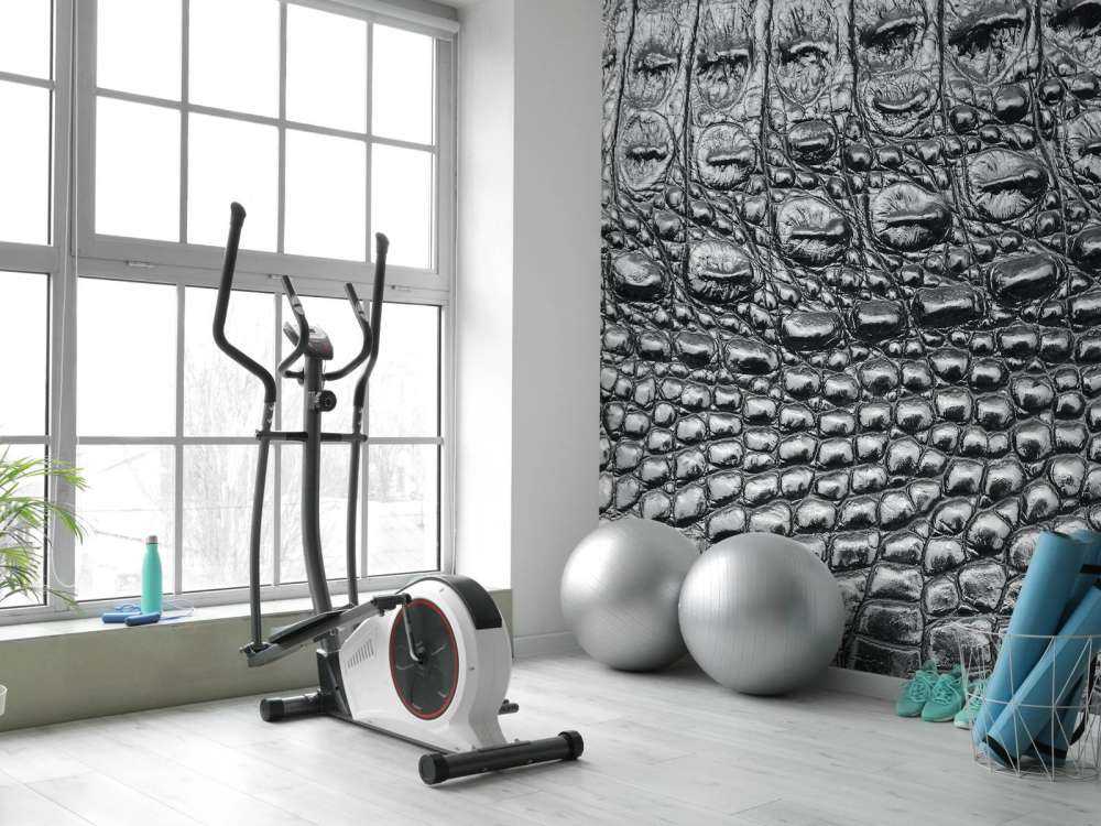 Skóra czarnego krokodyla