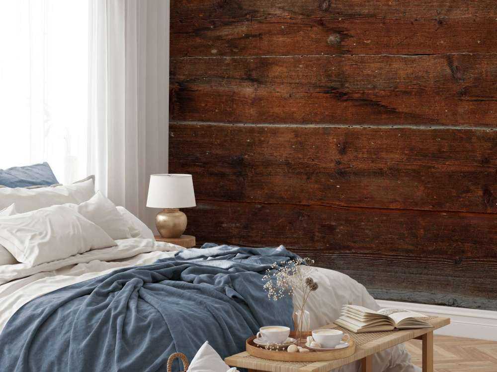 Różne deski z ciemnego drewna