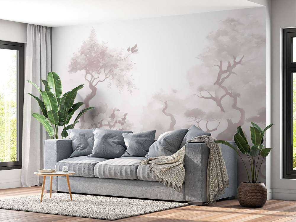 Kwitnące drzewa Niebieskie