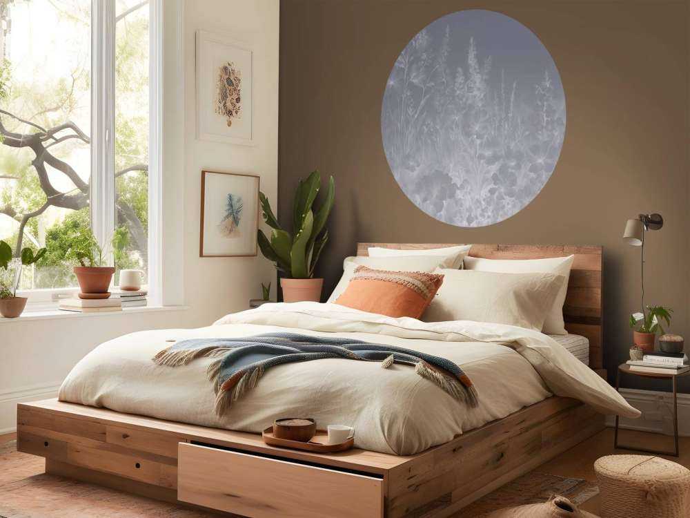 Delikatny angielski ogród - fioletowy