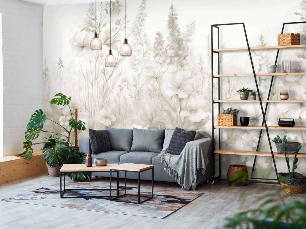 Tender English garden - taupe