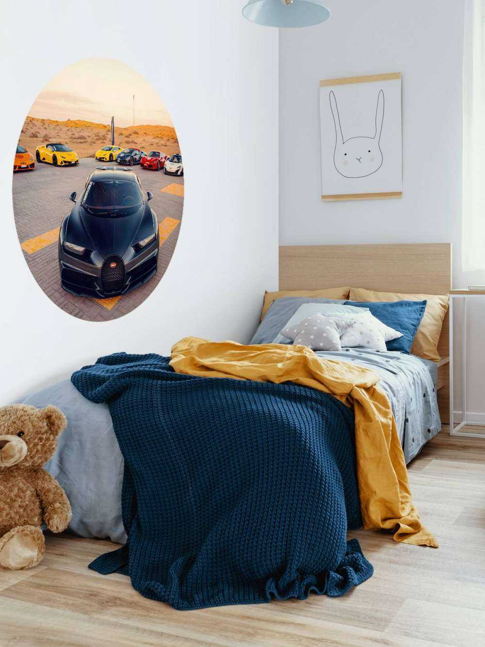 Hypercars przy zachodzie słońca