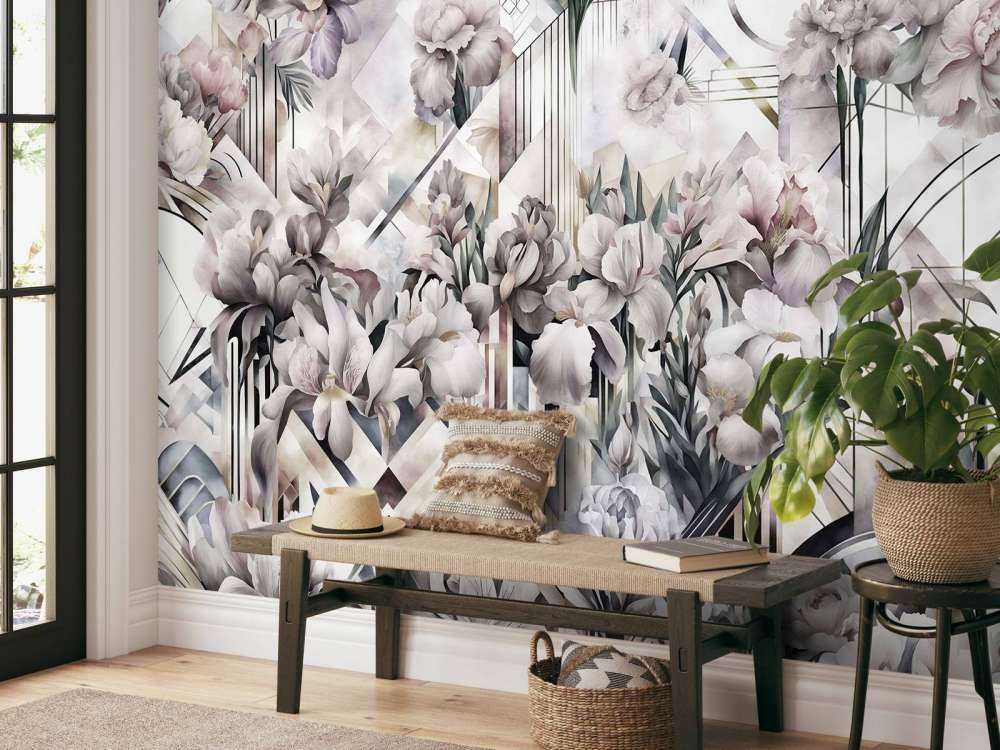 Ogromne akwarelowe irysy żółte