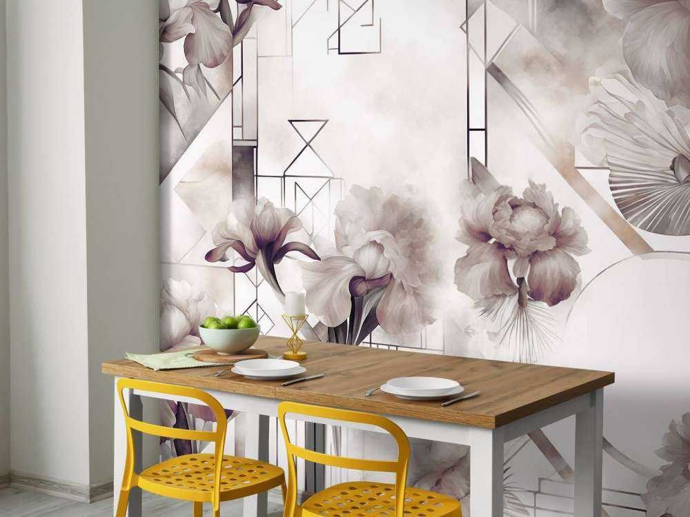 Geometria akwarelowa brązowa