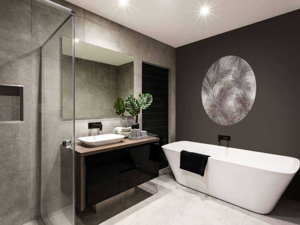 Palm Extravaganza Brązowy