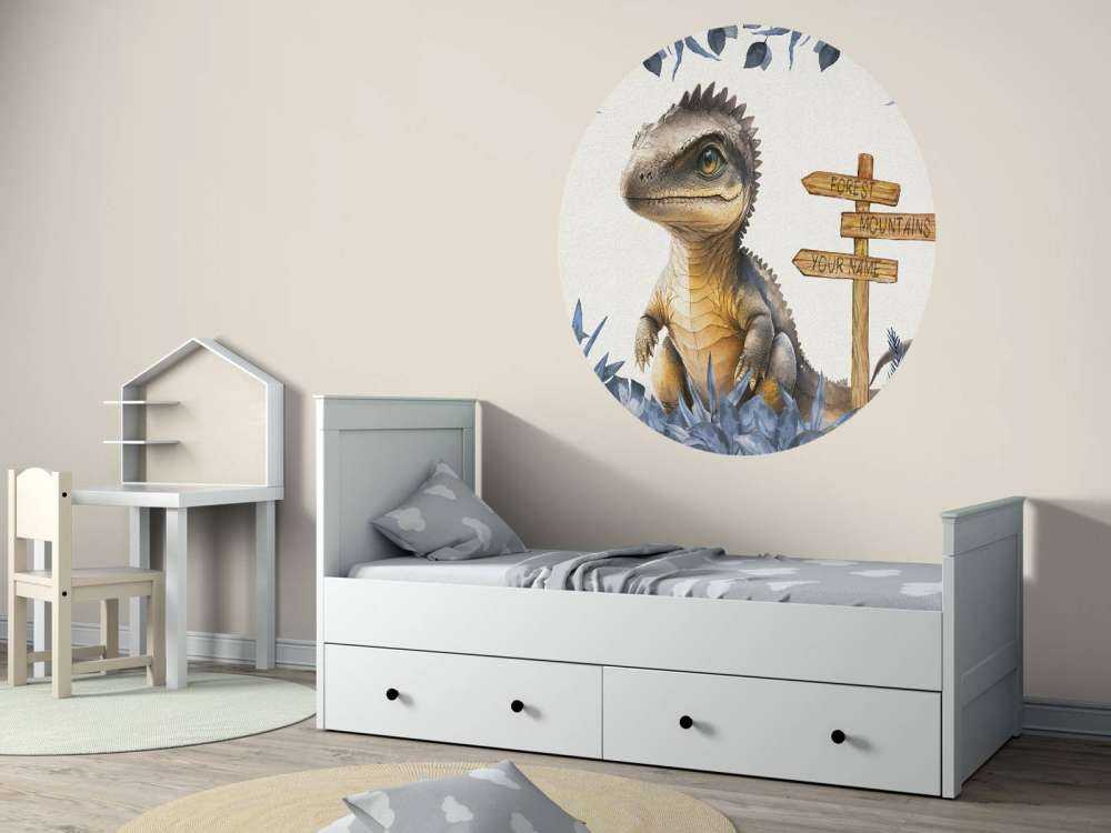 Młody spinozaur w niebieskiej dżungli