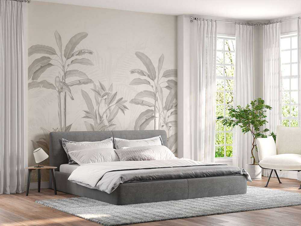 Krajobraz dżungli w stylu vintage - sepia