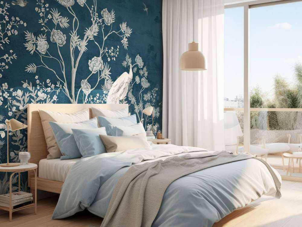 Splendor Pawia w Nocnym Ogrodzie