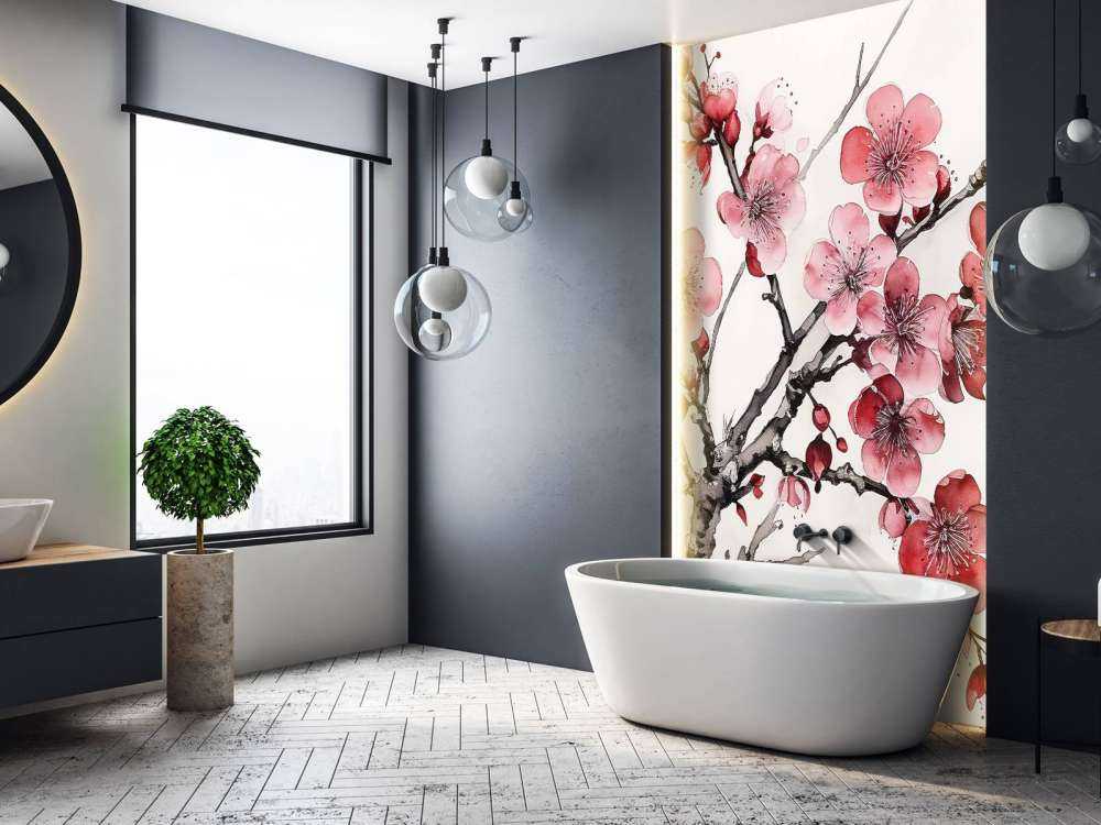 Gałązki kwitnącej wiśni #6