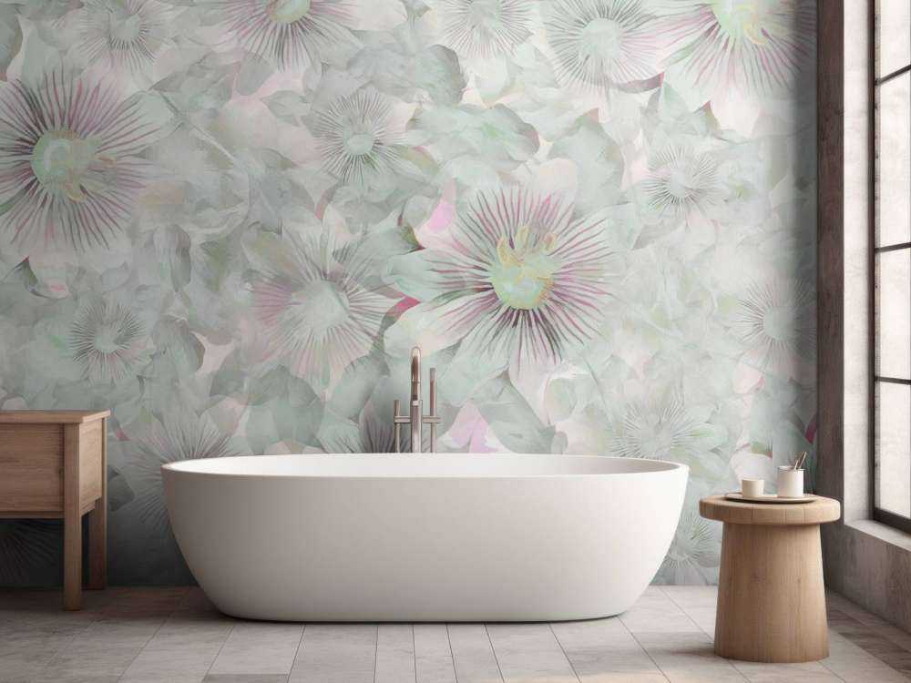 Elegancja akwareli botanicznych w pastelowym różu