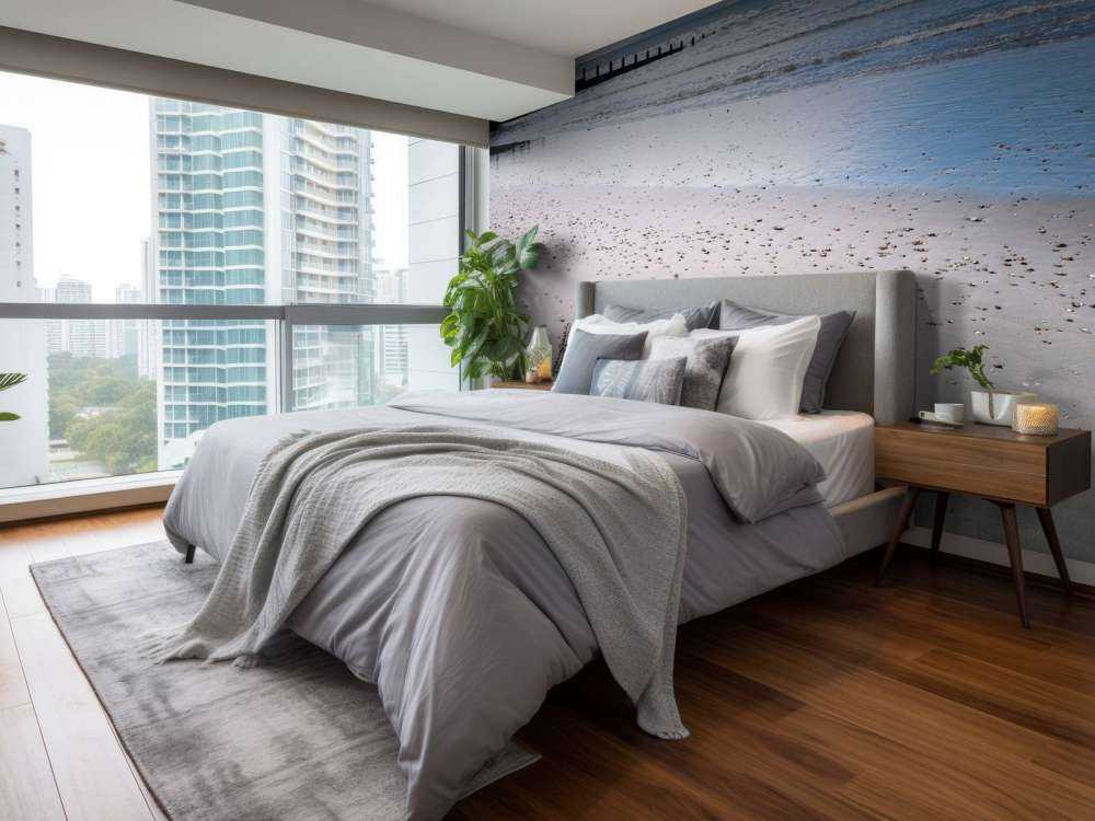 HAPPY message written in smooth sand at the beach