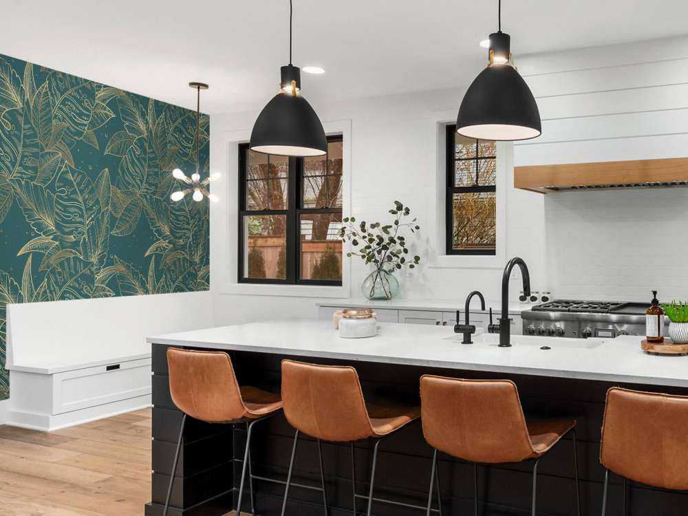 Monstera w kolorze petrol