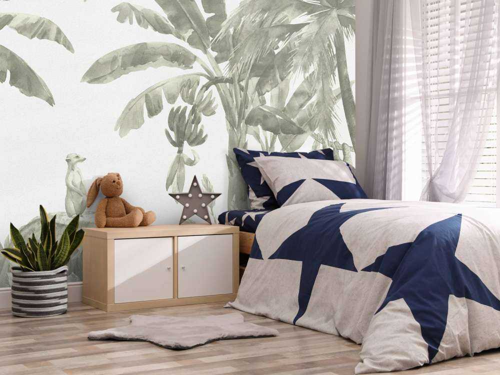 Małe zwierzęta z dżungli w kolorze zielonym