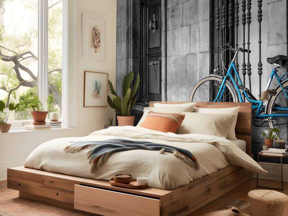 Stary niebieski rower