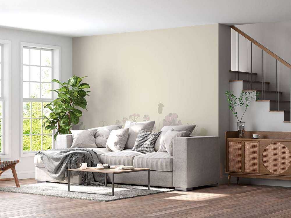 Pole kwiatów beż i stary róż