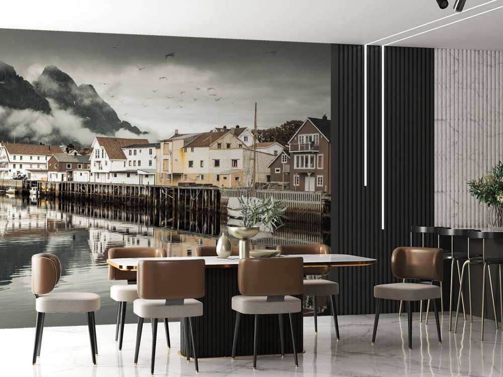 Wioska rybacka na Lofotach