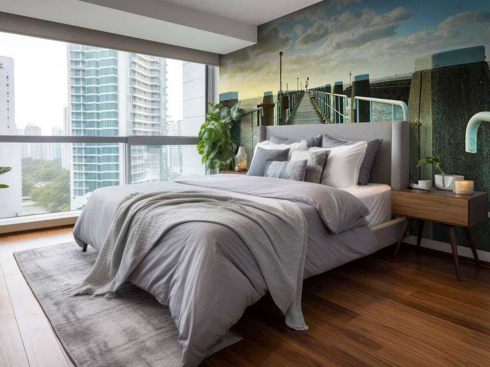 Rusztowania na wybrzeżu