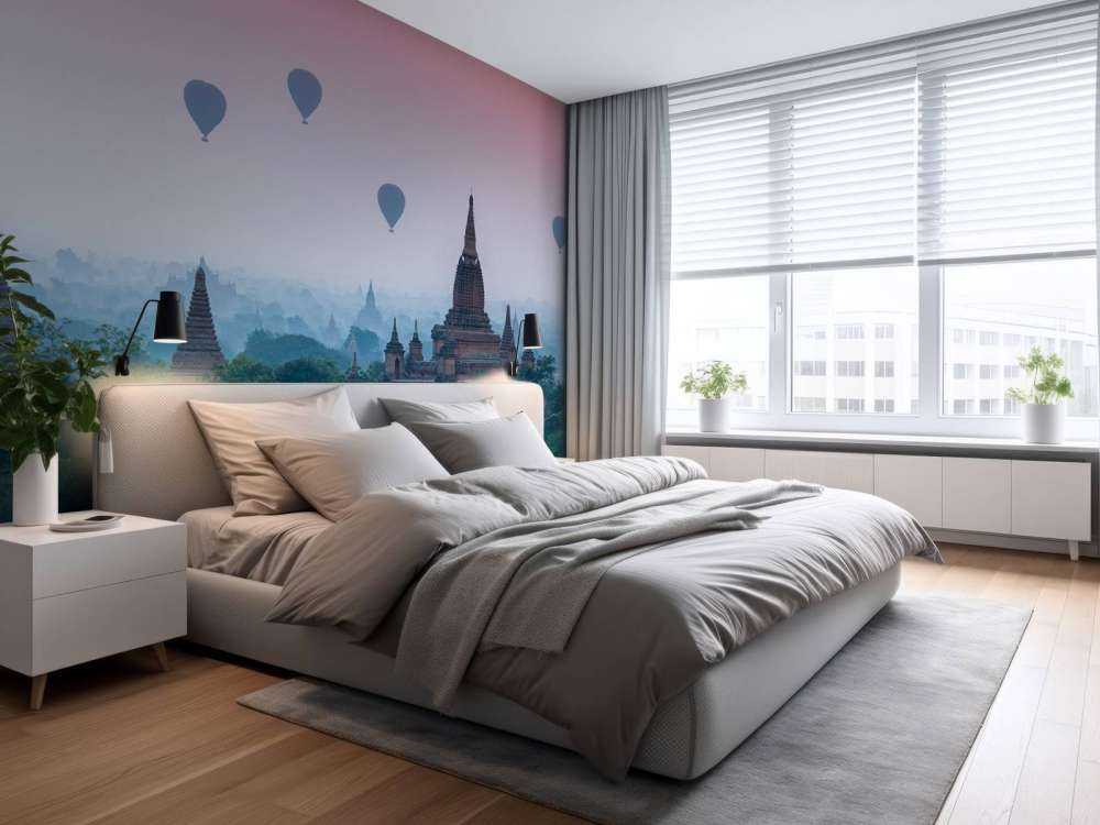 Świątynie i balony na gorące powietrze