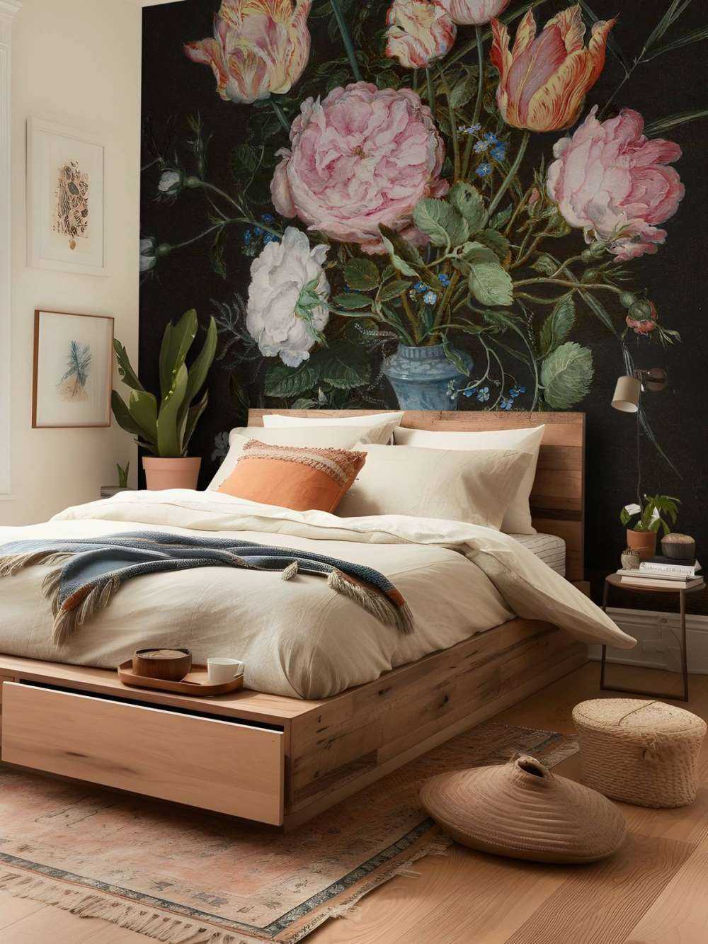 Wazon Wan-Li z kwiatami