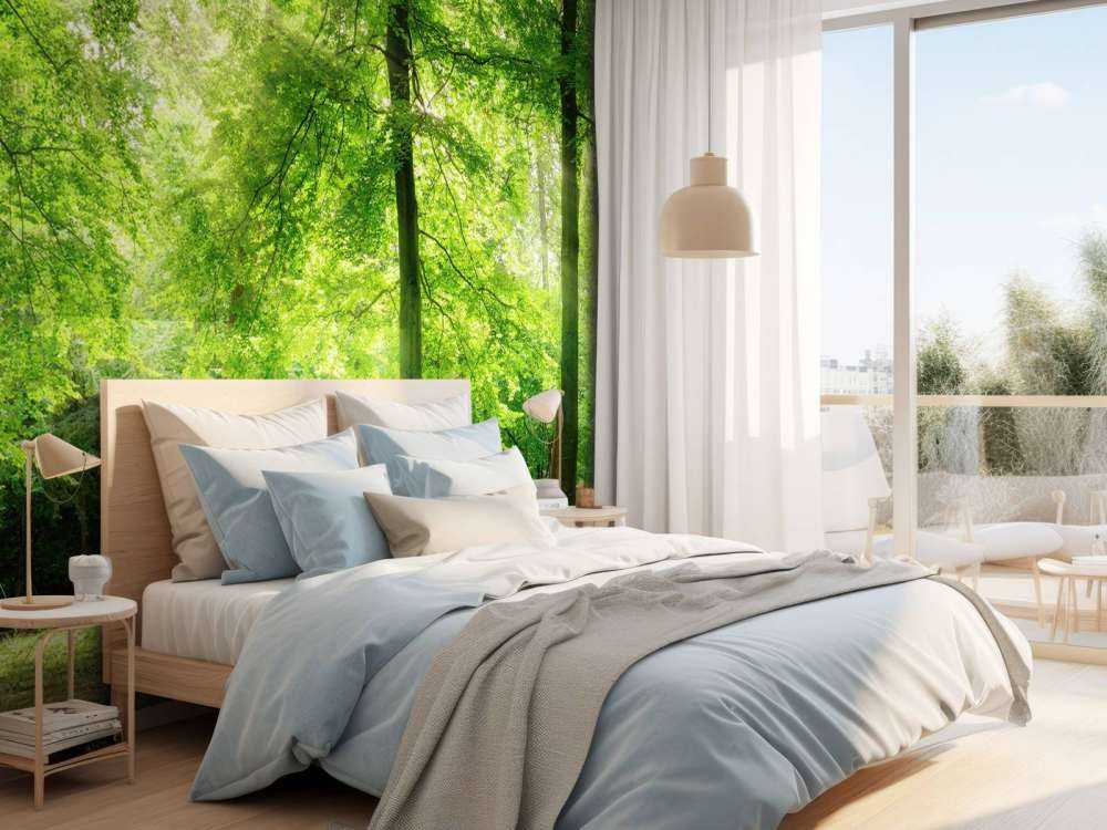 Las z lekką mgiełką