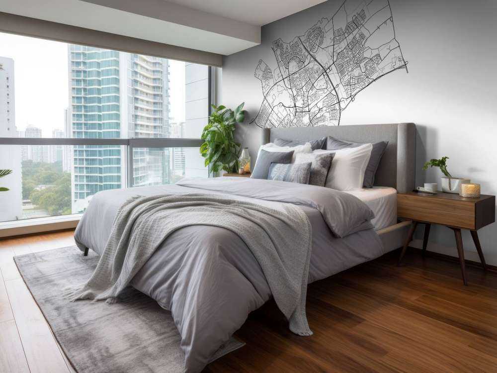 Mapa Den Bosch, biała