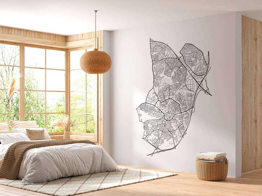 Mapa Amersfoort, biała