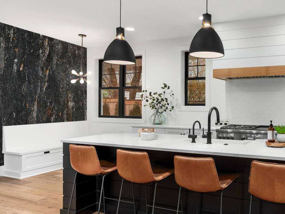 Kamień, czarno-biały