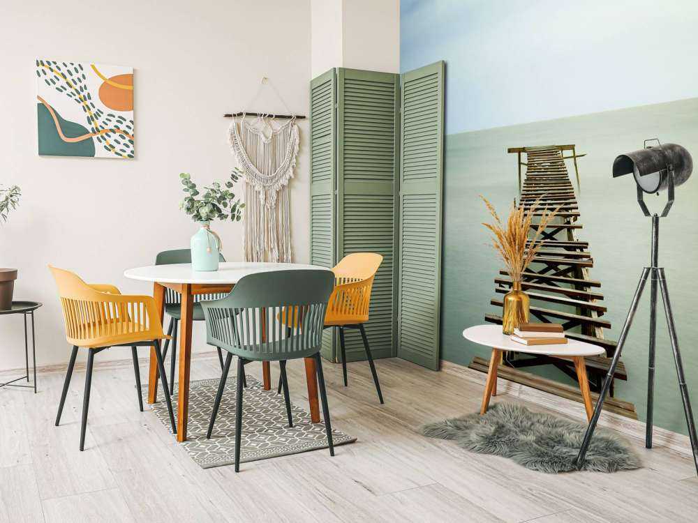 Stare drewniane rusztowanie