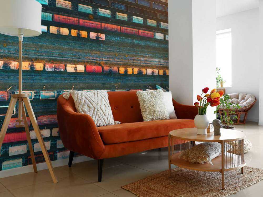 Wagony towarowe z widokiem z perspektywy kierowcy