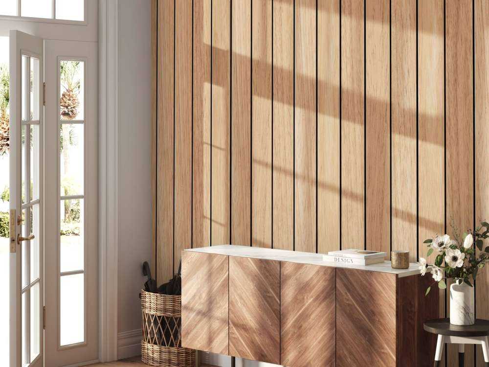 Lekkie pionowe deski drewniane