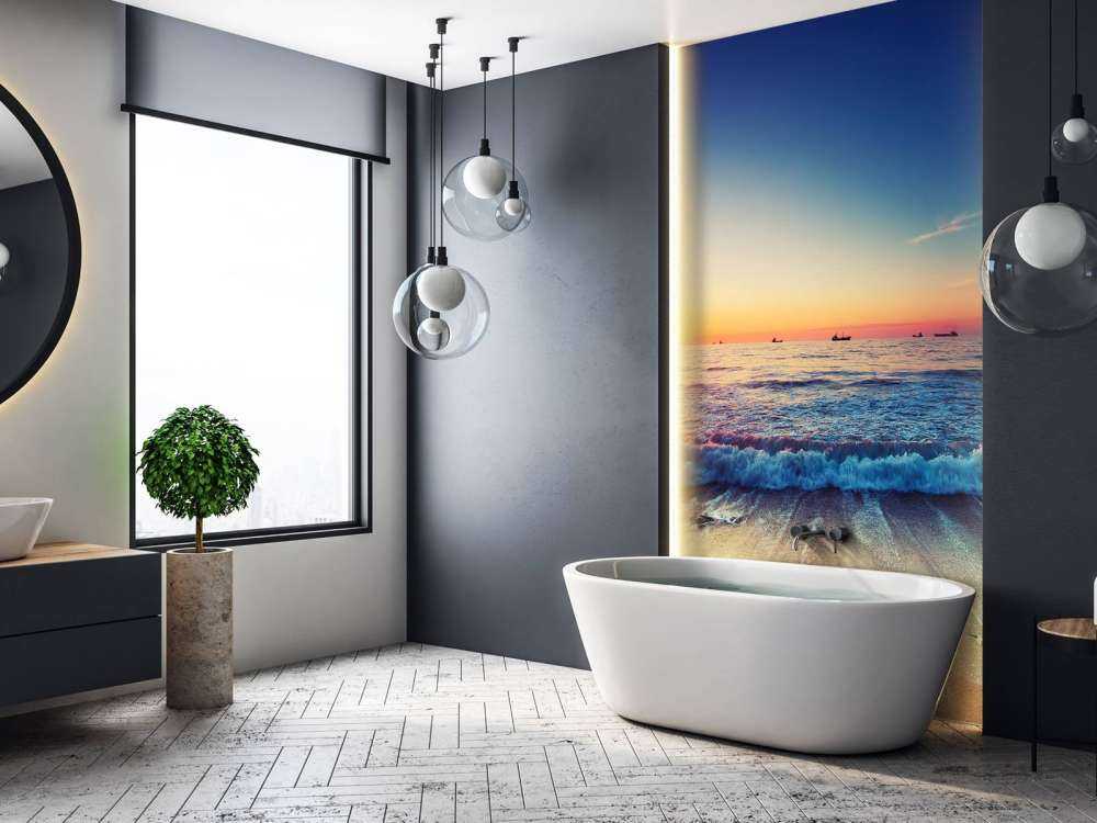 Zachód słońca nad morzem