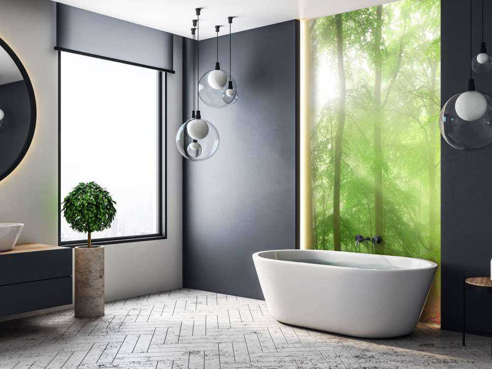 Zielona panorama leśna