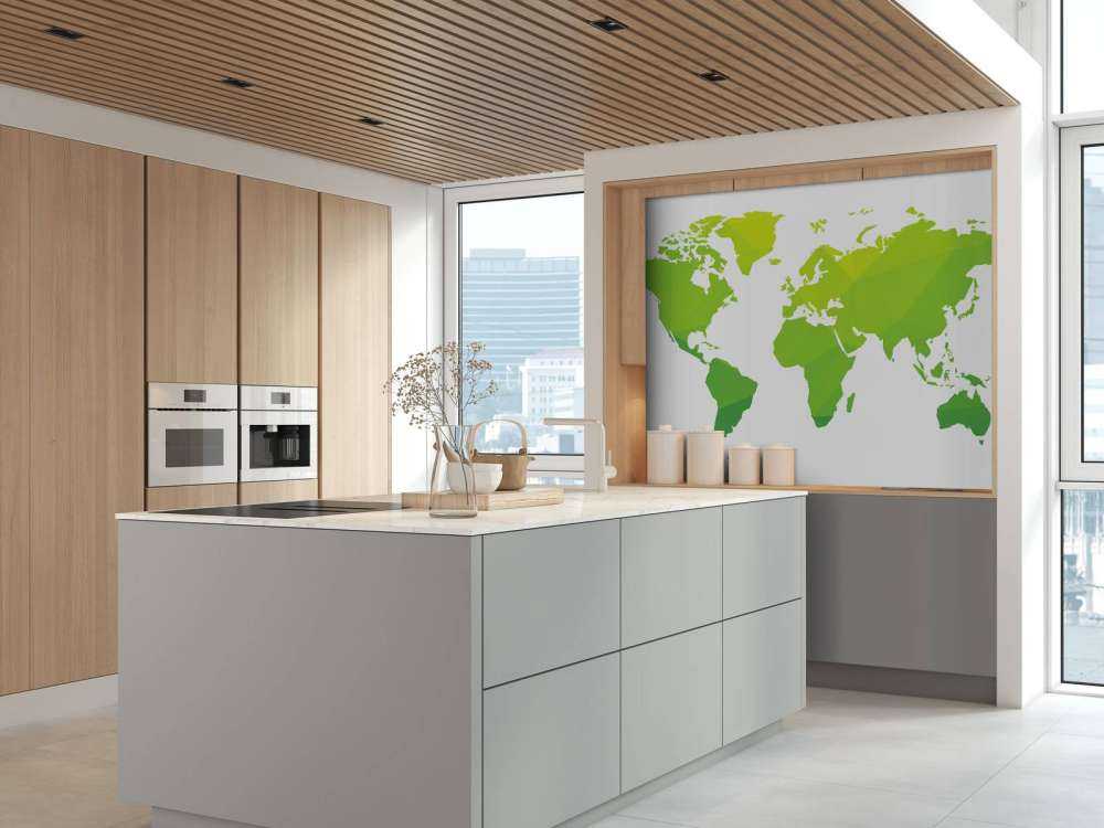 Zielona mapa świata