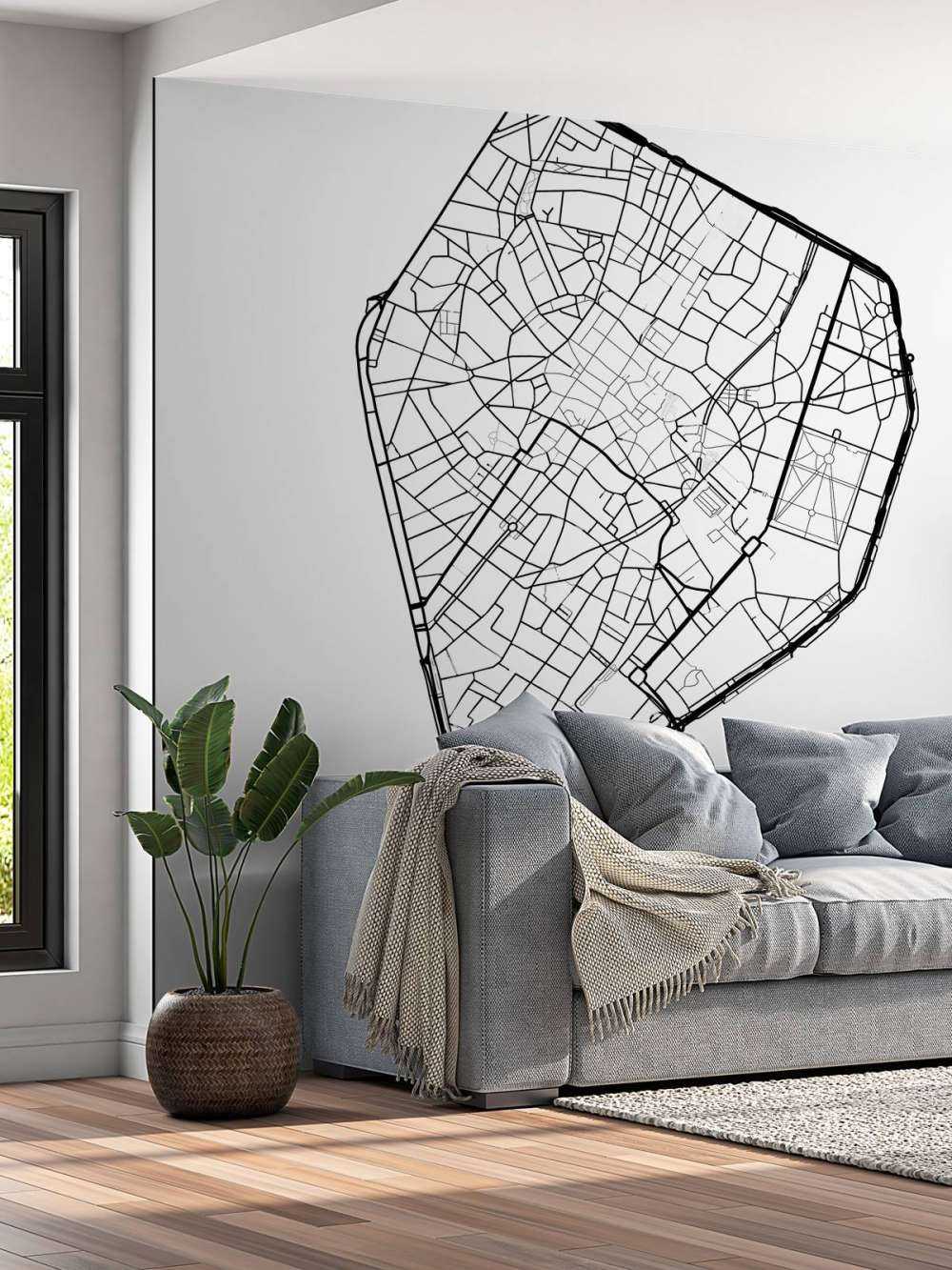 Unikatowa mapa Brukseli